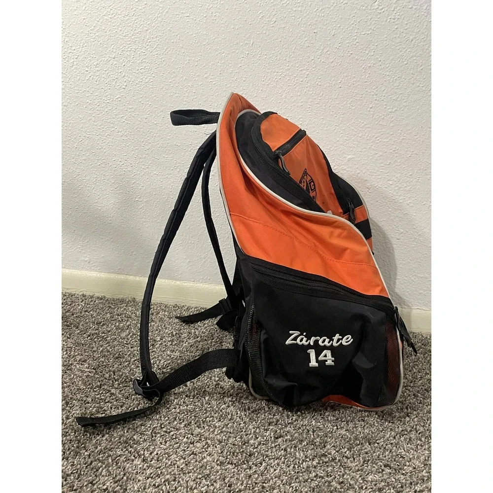 Diadora Wichita Warriors FC Soccer Backpack Orange Black Ball‎ Pocket Zarate 14